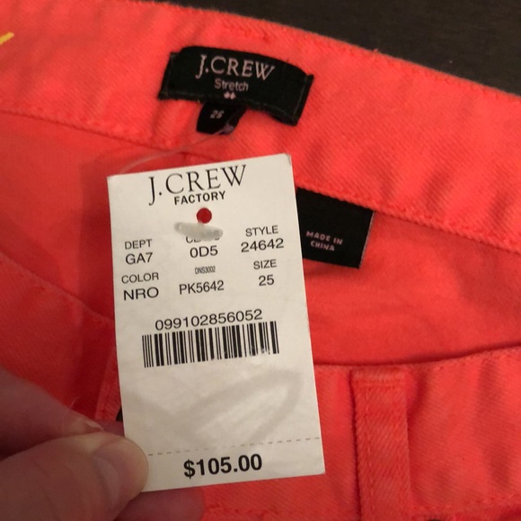 BNWT JCrew Neon Pink Jeans - Picture 7 of 11